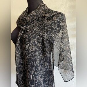 Chiffon silk scarf